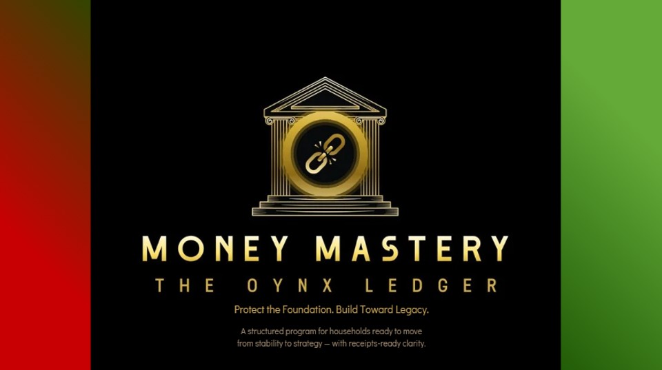 Money Mastery — The Onyx Ledger title slide