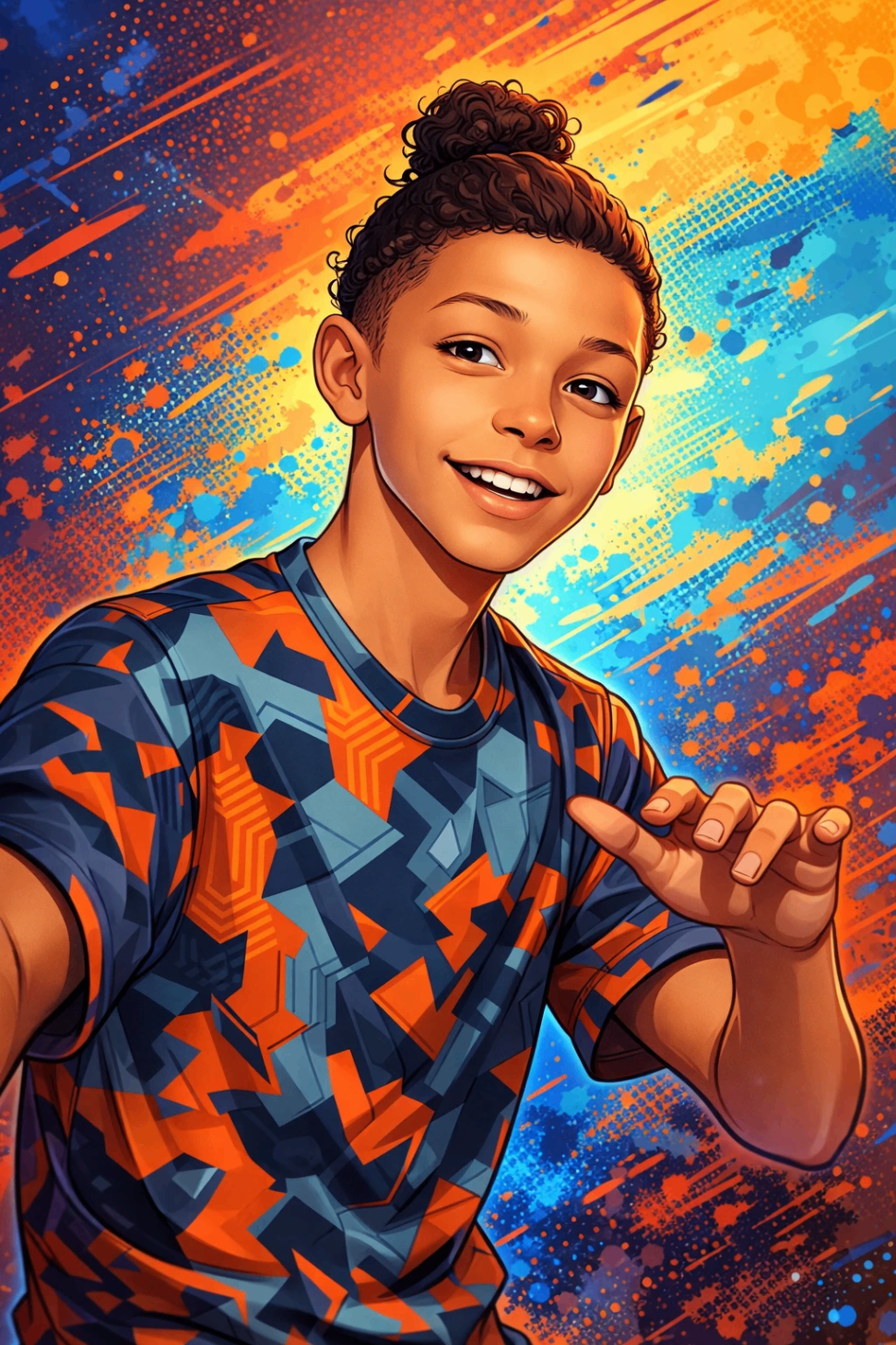Cousin AJ character portrait